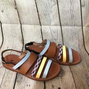 Leather Flat Sandals